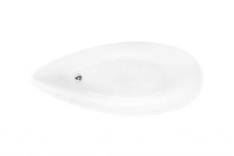 BESCO vana volně stojící  GOYA 1600x700 mm, bílá barva, litý mramor VANSAL16W