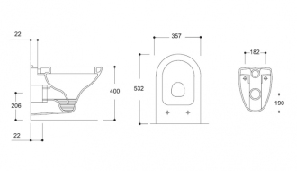 Závěsné wc COMPACT RIMLESS se SLIM sedátkem SOFT-CLOSE