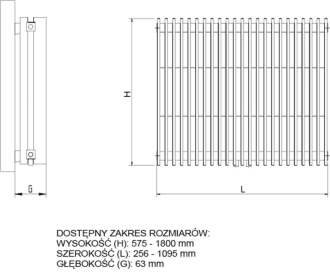 radiátor VIVAT X 825 x 575 mm, C35 white silk RADVIVX805035