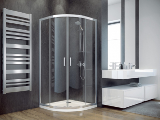 Čtvrtkruhový sprchový kout MODERN 185 BLACK