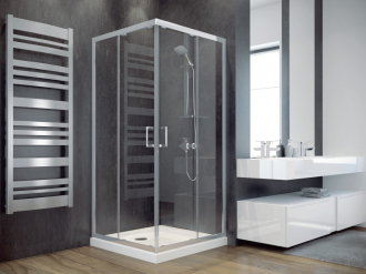 Čtvercový sprchový kout MODERN 185 BLACK