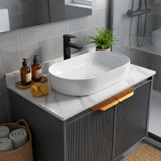 Sada koupelnového nábytku s umyvadlem Marti 60cm Grey