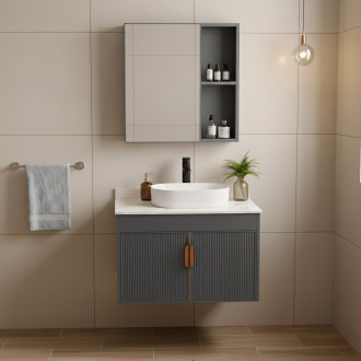 REA Koupelnová sestava nábytku s deskou Modo 60cm Grey REA-M0097
