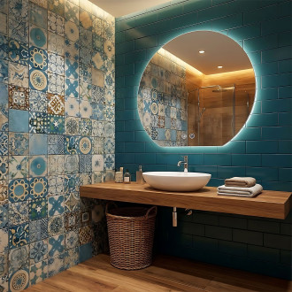 Zrcadlo LED 80cm Fabio