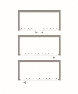 SPAZIO VASCA MARTE 170-140x150 cm - zavírání do středu OLBVMA17C