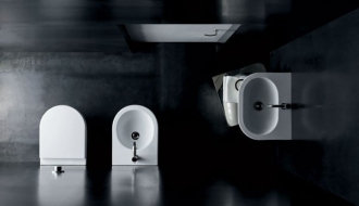 Závěsný bidet NUVOLA - Bez upevňovací sady, 460 x 350 x 245 mm