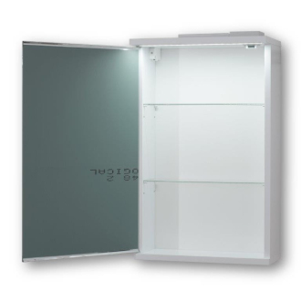 NICE 70 - horní zrcadlová skříňka s LED osvětlením, 70 x 64 x 15 cm OLNNIC70