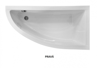 vana OS FONDI 150x70 cm pravá  OLVFON15P