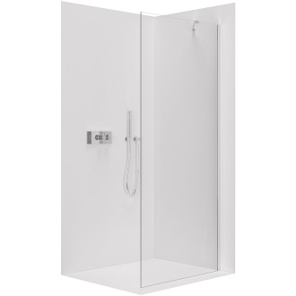 CERANO Sprchová zástěna Walk-in Onyx Y L/P chrom, transparent sklo 150x200