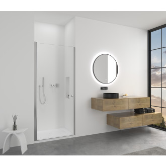 CERANO - Sprchové křídlové dveře Antelo L/P - 6 mm - chrom, transparentní sklo - 120x190 cm