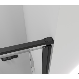 CERANO - Sprchové otočné dveře Porte L/P - 8 mm - černá matná, transparentní sklo - 100x195 cm