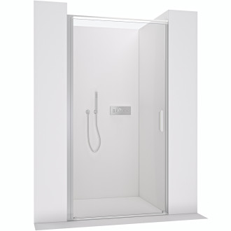 CERANO - Sprchové otočné dveře Porte L/P - 8 mm - chrom, transparentní sklo - 80x195 cm