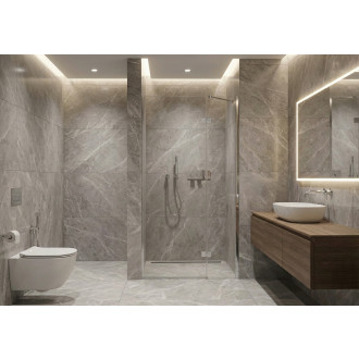 CERANO - Sprchové pantové dveře Marino L/P - 6 mm - chrom, transparentní sklo - 100x190 cm