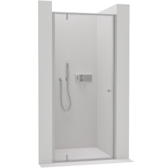 CERANO - Sprchové pivotové dveře Ferri L/P - 6 mm - chrom, transparentní sklo - 100x195 cm