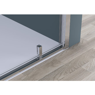 CERANO - Sprchové pivotové dveře Ferri L/P - 6 mm - chrom, transparentní sklo - 80x195 cm