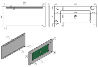 NEŽÁRKA obdélníkové zrcadlo s LED osvětlením V 600 × Š 1200 mm ZRNEZA6012