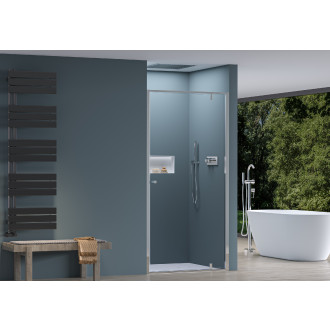 CERANO - Sprchové pivotové dveře Ferri L/P - 6 mm - chrom, transparentní sklo - 90x195 cm