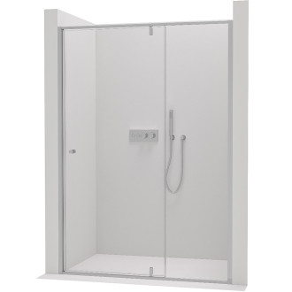 CERANO - Sprchové pivotové dveře Santini L/P - 6 mm - chrom, transparentní sklo - 100x195 cm