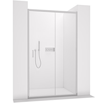 CERANO - Sprchové posuvné dveře Orlano L/P - 5 mm - chrom, transparentní sklo - 100x195 cm