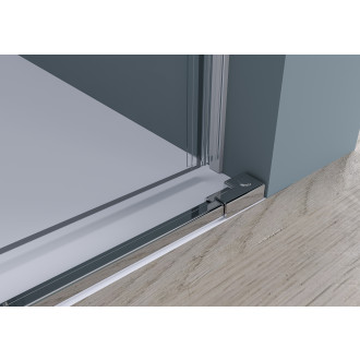 CERANO - Sprchové posuvné dveře Santoro L/P - 6 mm - chrom, transparentní sklo - 100x195 cm