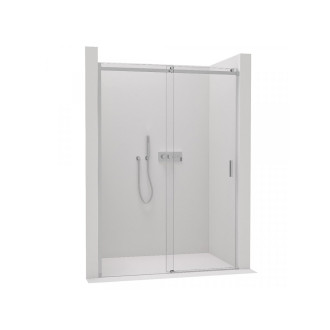 CERANO - Sprchové posuvné dveře Santoro L/P - 8 mm - chrom, transparentní sklo - 110x195 cm