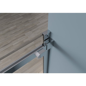 CERANO - Sprchové posuvné dveře Santoro L/P - 8 mm - chrom, transparentní sklo - 150x195 cm