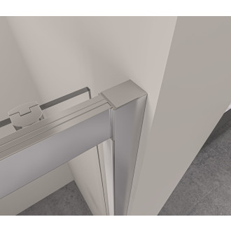 CERANO - Sprchové posuvné dveře Varone LINE L/P - 6 mm - chrom, transparentní sklo - 100x195 cm