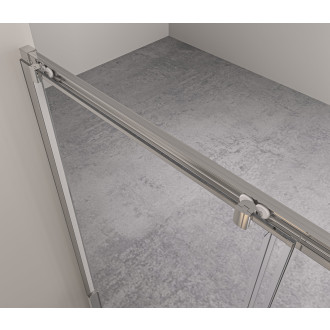 CERANO Sprchové posuvné dveře Varone LINE L/P chrom, transparent sklo 90x195