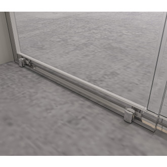 CERANO Sprchové posuvné dveře Varone LINE L/P chrom, transparent sklo 90x195