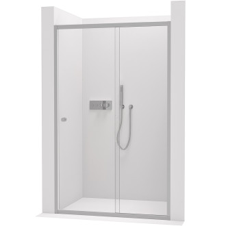 CERANO - Sprchové posuvné dveře Varone POINT L/P - 6 mm - chrom, transparentní sklo - 130x195 cm