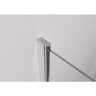 CERANO - Sprchové zalamovací dveře Volpe L/P - 6 mm - chrom, transparentní sklo - 100x190 cm