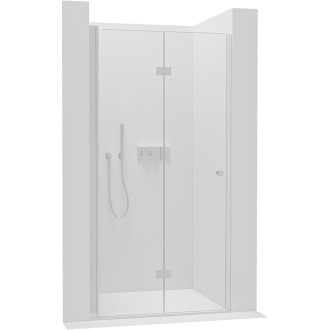 CERANO - Sprchové zalamovací dveře Volpe L/P - 6 mm - chrom, transparentní sklo - 60x190 cm