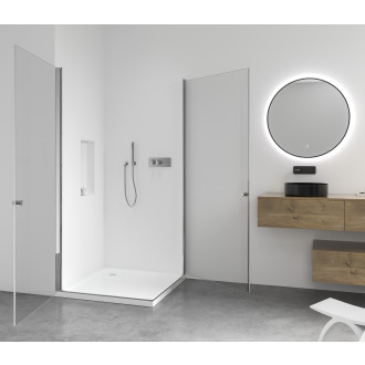 CERANO - Sprchový kout Antelo Duo L/P - 6 mm - chrom, transparentní sklo - 90x75x190 cm - otočný