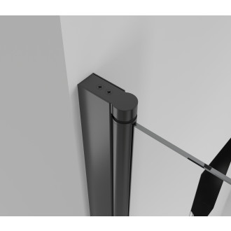 CERANO - Sprchový kout Antelo L/P - 6 mm - černá matná, transparentní sklo - 70x90x190 cm - otočný