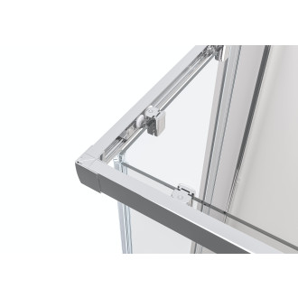 CERANO - Sprchový kout Fabrizio L/P - 5 mm - chrom, transparentní sklo - 80x80x195 cm - posuvný