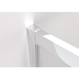 CERANO - Sprchový kout Fabrizio L/P - 5 mm - chrom, transparentní sklo - 80x80x195 cm - posuvný