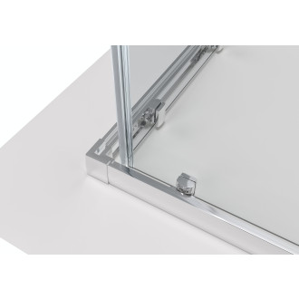 CERANO - Sprchový kout Fabrizio L/P - 5 mm - chrom, transparentní sklo - 90x90x195 cm - posuvný