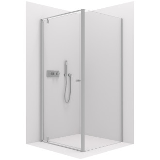 CERANO Sprchový kout Ferri L/P chrom, transparentní sklo 100x90 cm křídlový CER-427465
