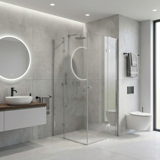 CERANO - Sprchový kout Marino Duo L/P - 6 mm - chrom, transparentní sklo - 110x110x190 cm - pantový