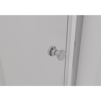 CERANO - Sprchový kout Orso L/P - 6 mm - čtvrtkruh - R550 - chrom, transparentní sklo - 100x100x195 cm - posuvný