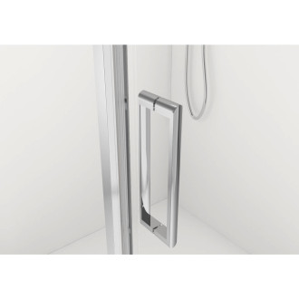 CERANO - Sprchový kout Porte L/P - 8 mm - chrom, transparentní sklo - 80x100x195 cm - otočný