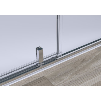 CERANO - Sprchový kout Santini L/P - 6 mm - chrom, transparentní sklo - 100x90x195 cm - pivotový