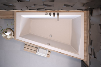 BESCO vana INTIMA DUO SLIM 180 1800x1250 mm, pravé provedení, bez nožiček VANINTID18SLIMP