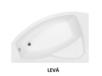BESCO vana RIMA 170 (1700x1100 mm), pravé provedení, bez nožiček VANRIM170P