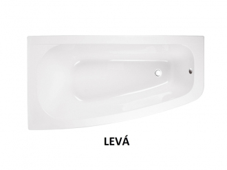 BESCO vana LUNA 150 (1500x800 mm), pravé provedení, bez nožiček VANLUN150P