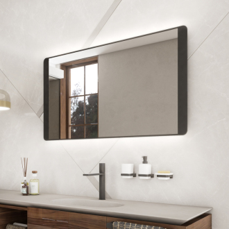 Nimco ZPC 42004-90 Černé LED zrcadlo 1000x600