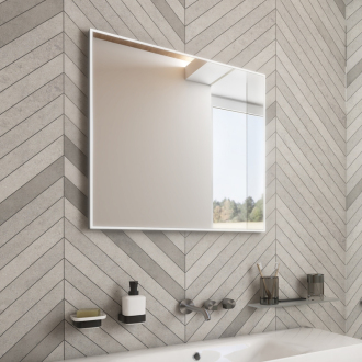 Nimco ZPC 13066-90 Černé LED zrcadlo 600x600