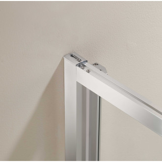 CERANO - Sprchový kout Versaro L/P - 6 mm - chrom, transparentní sklo - 90x90 cm - zasouvací