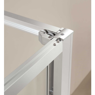 CERANO - Sprchový kout Versaro L/P - 6 mm - chrom, transparentní sklo - 80x100 cm - zasouvací