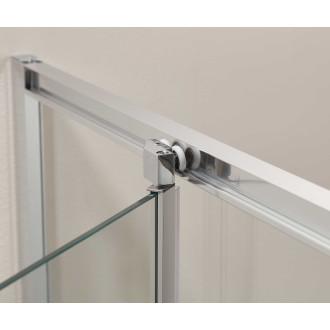 CERANO - Sprchový kout Versaro L/P - 6 mm - chrom, transparentní sklo - 80x80 cm - zasouvací